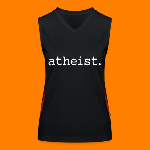 atheist WHITE - Women's Functional Contrast Tank Top