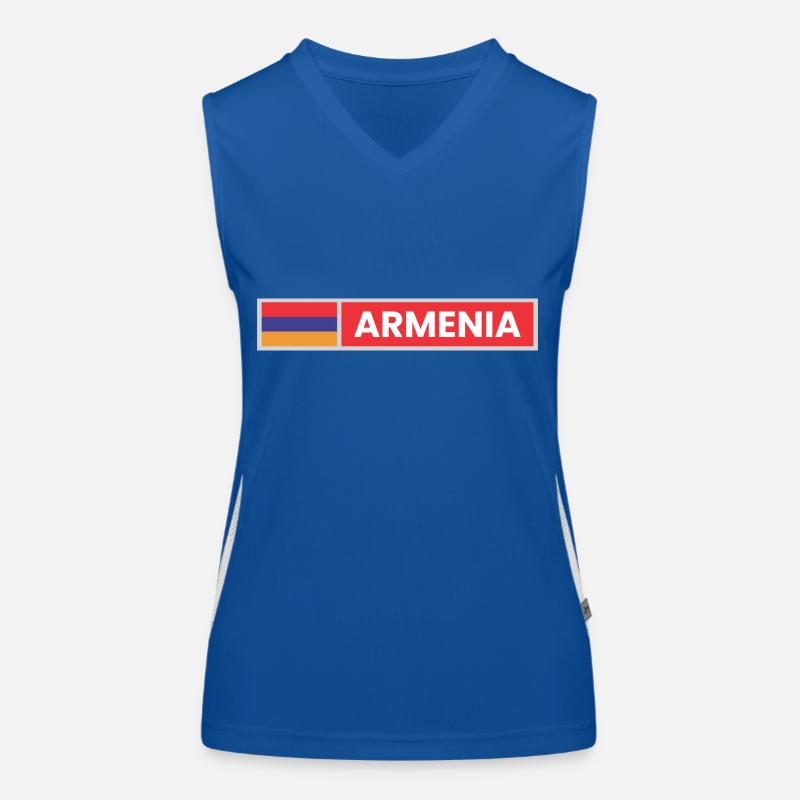 Armenia Flag Women's Functional Contrast Tank Top