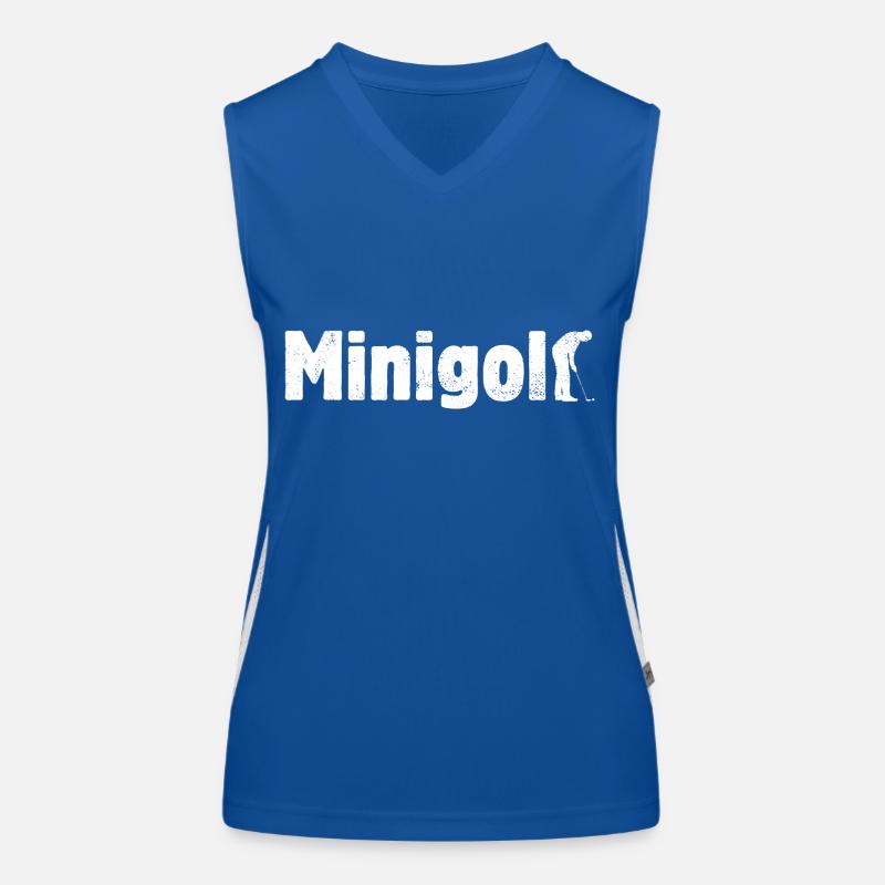 Minigolf - Miniatur Golf - Bahnengolf Funktionelles Kontrast-Tank Top für Frauen