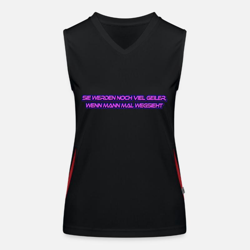Geile Brüste - schau weg!!! Funktionelles Kontrast-Tank Top für Frauen