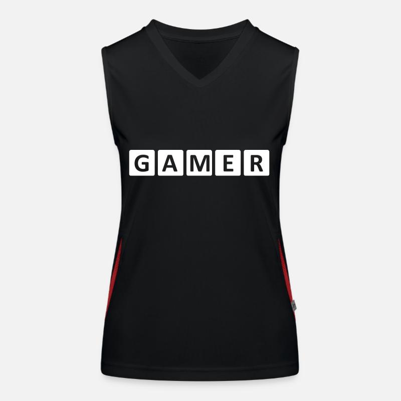 Jeu PC de jeu Débardeur respirant contrasté Femme