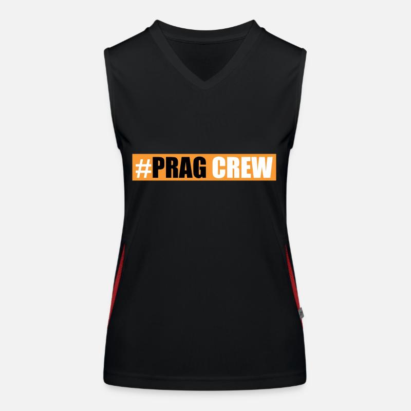 Prag Crew Funktionelles Kontrast-Tank Top für Frauen