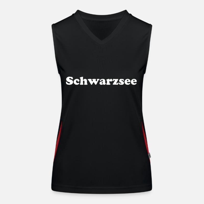 Schwarzsee Funktionelles Kontrast-Tank Top für Frauen