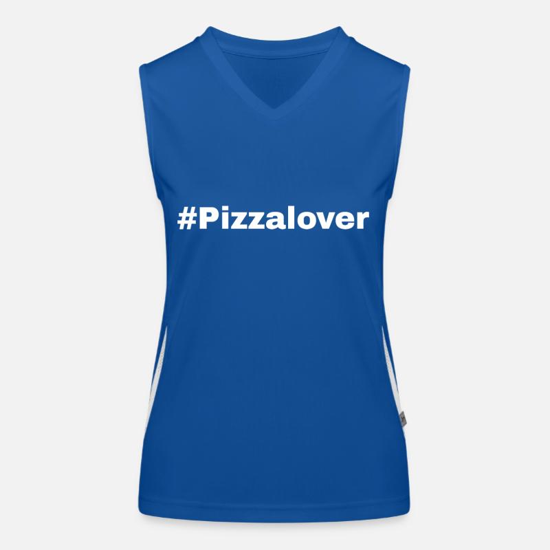 #Pizzalover Funktionelles Kontrast-Tank Top für Frauen