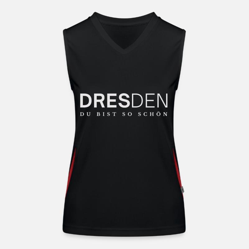 Dresde, tu es si belle Débardeur respirant contrasté Femme