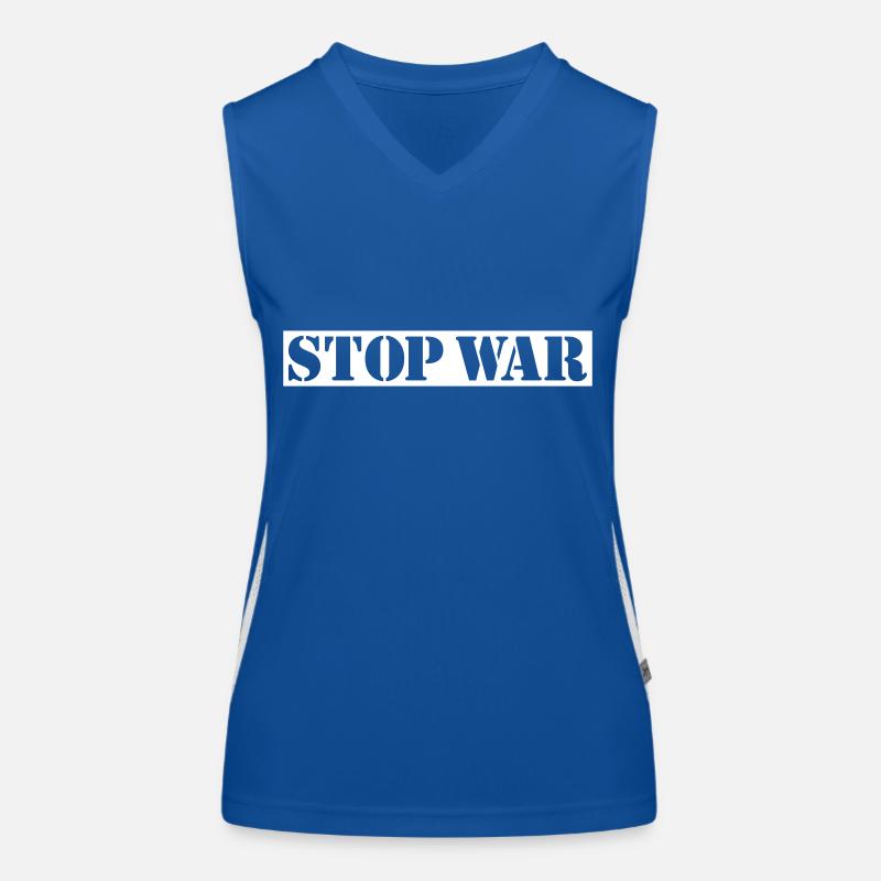 STOP WAR Vektor Funktionelles Kontrast-Tank Top für Frauen