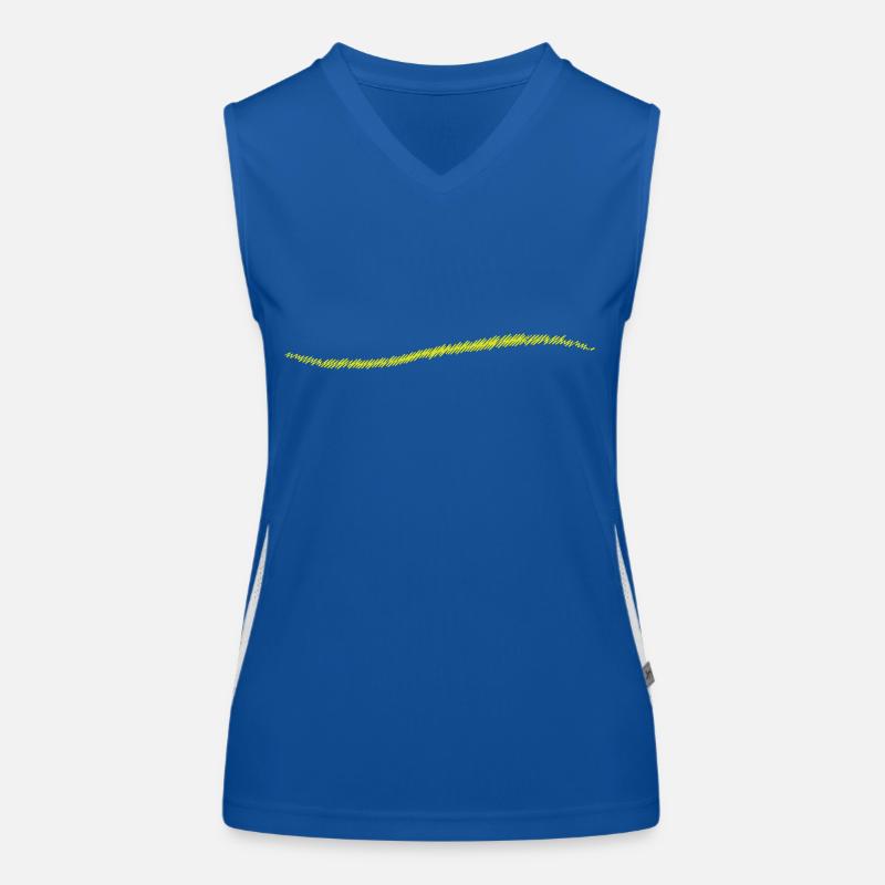 scribbled line | gekritzelter Strich Funktionelles Kontrast-Tank Top für Frauen