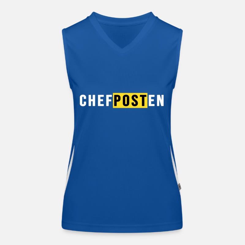 post postbote flaschenpost "chefposten" Funktionelles Kontrast-Tank Top für Frauen