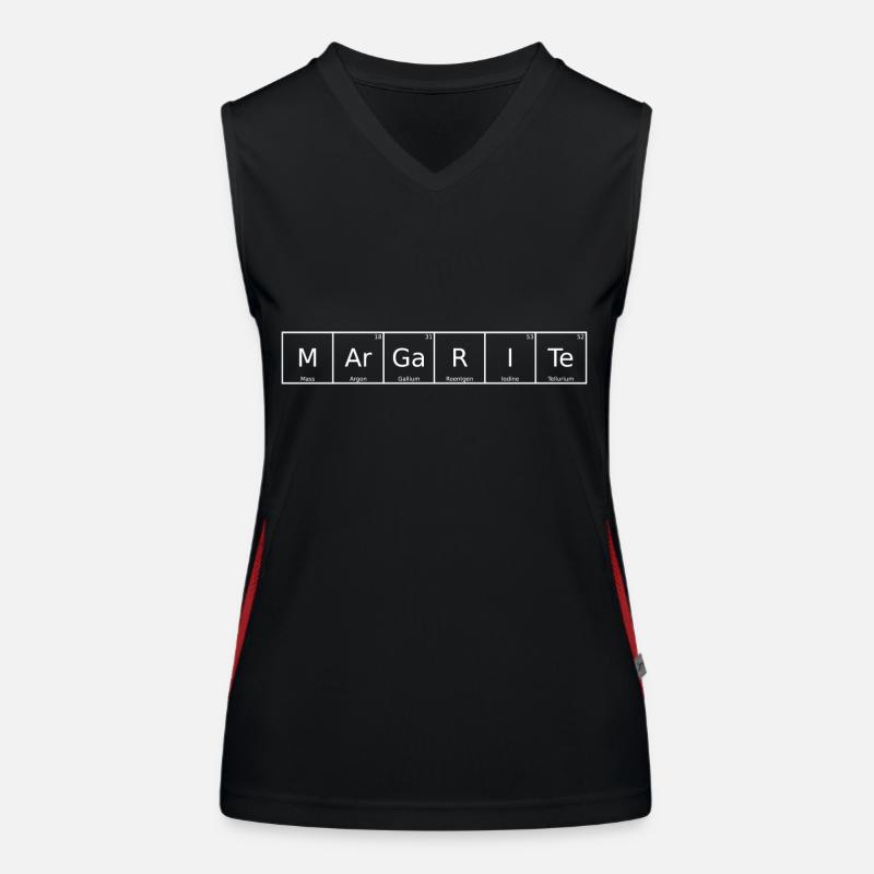 Margarite Name First Name Chemistry Periodic Table Women's Functional Contrast Tank Top
