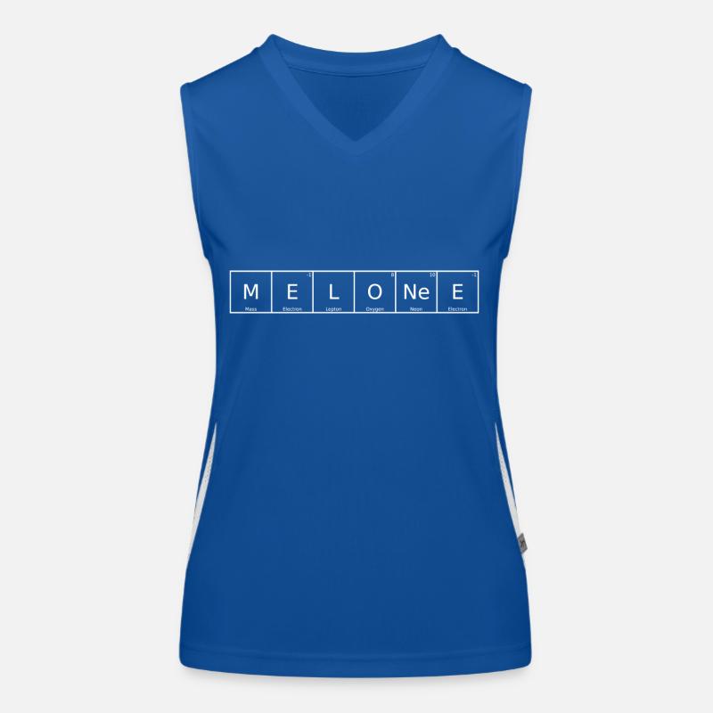 Melone Name First Name Chemistry Periodic Table Element Women's Functional Contrast Tank Top
