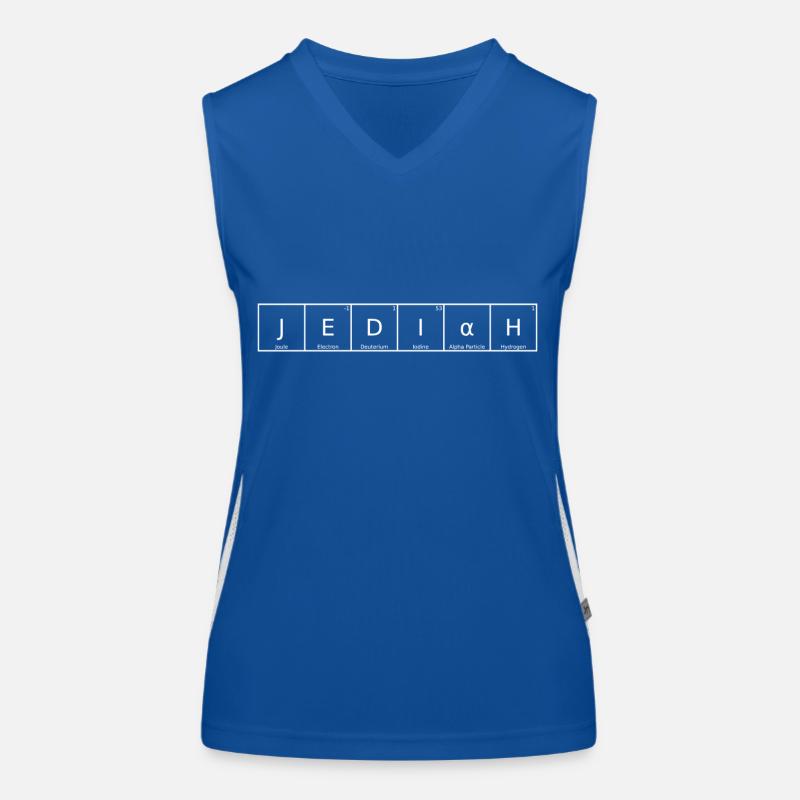 Jediah Name First Name Chemistry Periodic Table Elements Women's Functional Contrast Tank Top