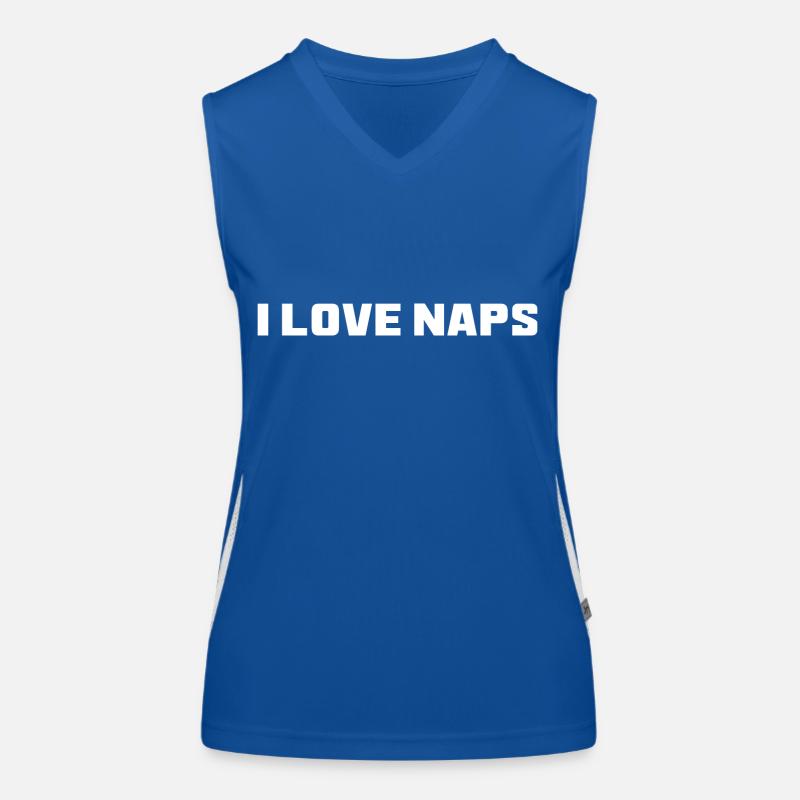 Ich liebe Nickerchen Funktionelles Kontrast-Tank Top für Frauen