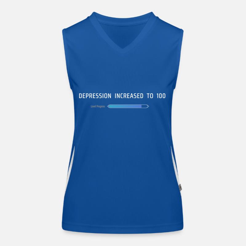 Depression auf 100 erhöht Funktionelles Kontrast-Tank Top für Frauen