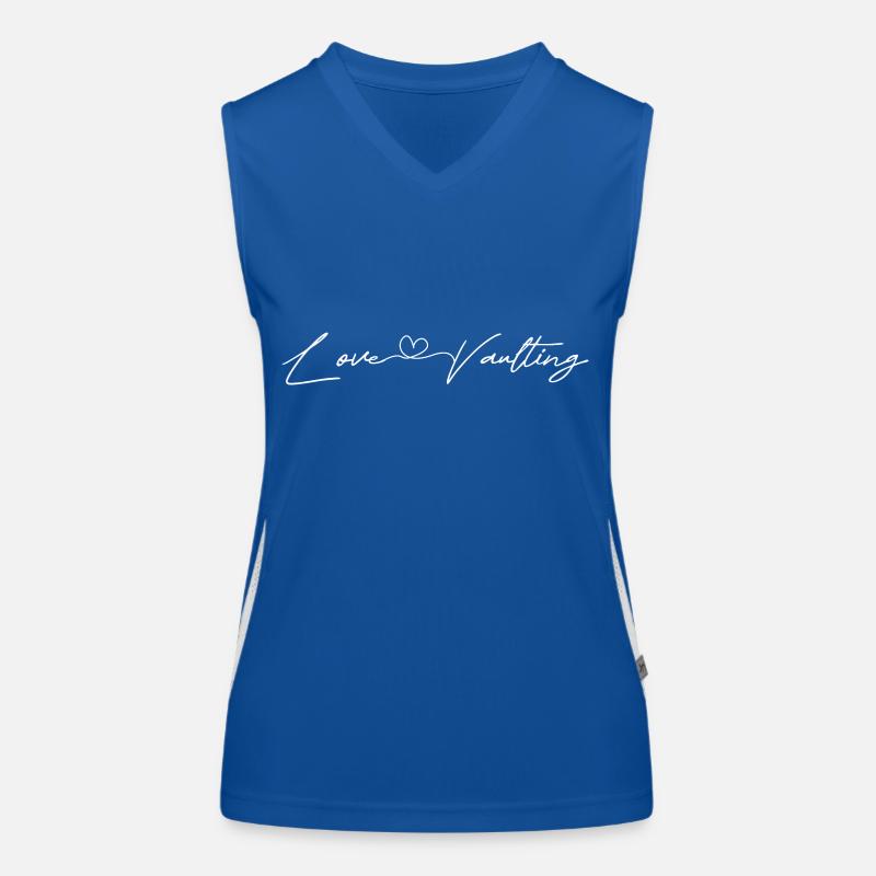 Stabhochspringer-Geschenk Funktionelles Kontrast-Tank Top für Frauen