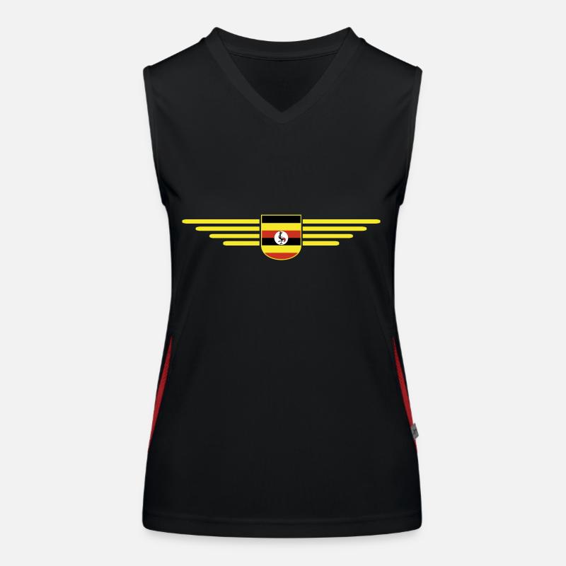 Uganda T-Shirt for Explorers Women's Functional Contrast Tank Top