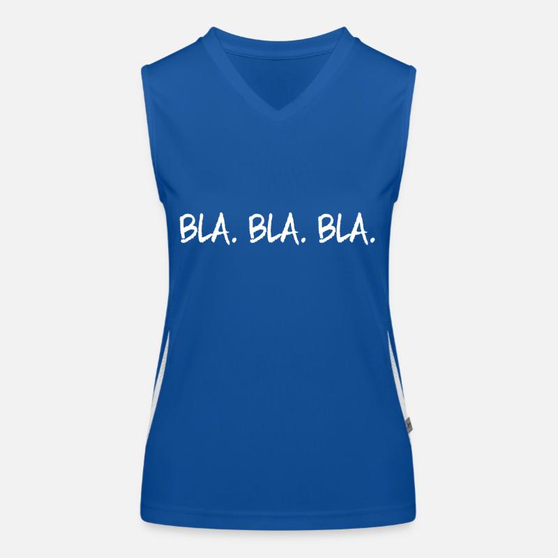 Bla Bla Bla Funktionelles Kontrast-Tank Top für Frauen
