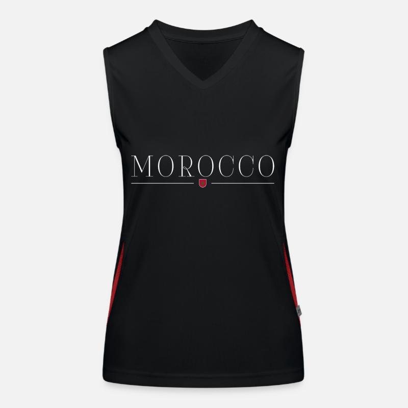 J’aime le Maroc Débardeur respirant contrasté Femme