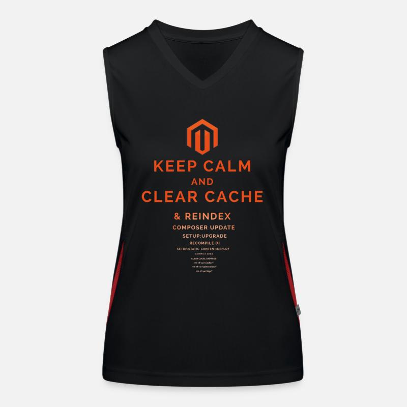 Keep Calm and Clear Cache Magento Women's Functional Contrast Tank Top