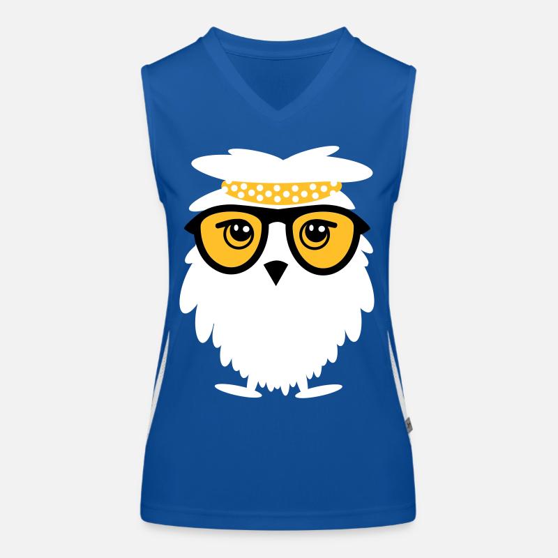 Weise Eule Funktionelles Kontrast-Tank Top für Frauen