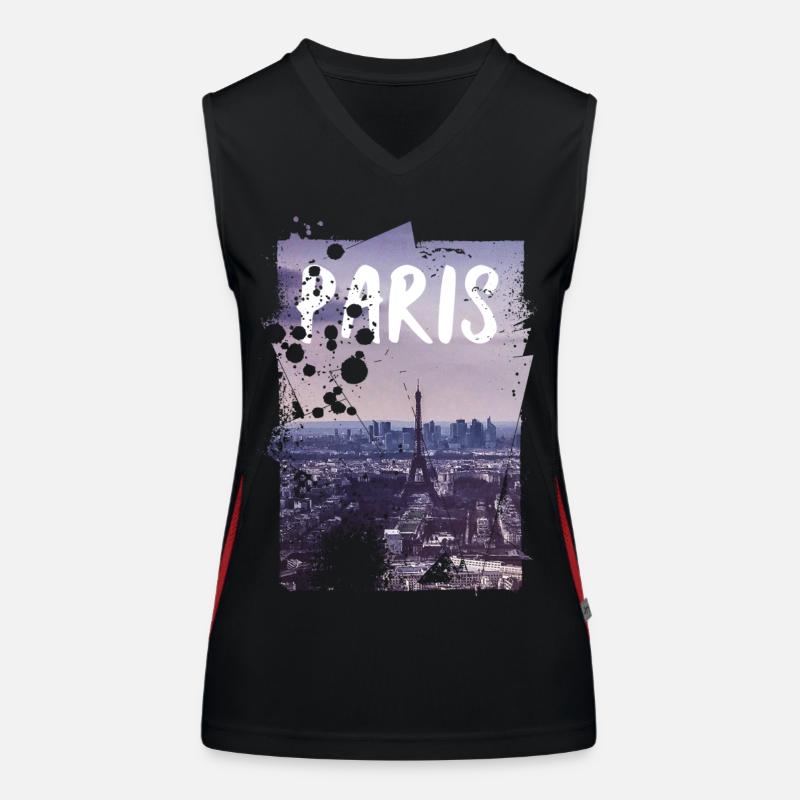 Paris Women's Functional Contrast Tank Top