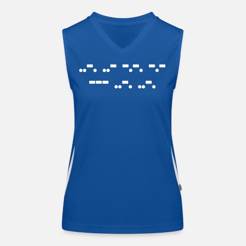 F*** Off In Morse Code Women's Functional Contrast Tank Top