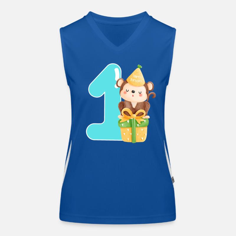 1. Geburtstag. Erster Geburtstag Funktionelles Kontrast-Tank Top für Frauen