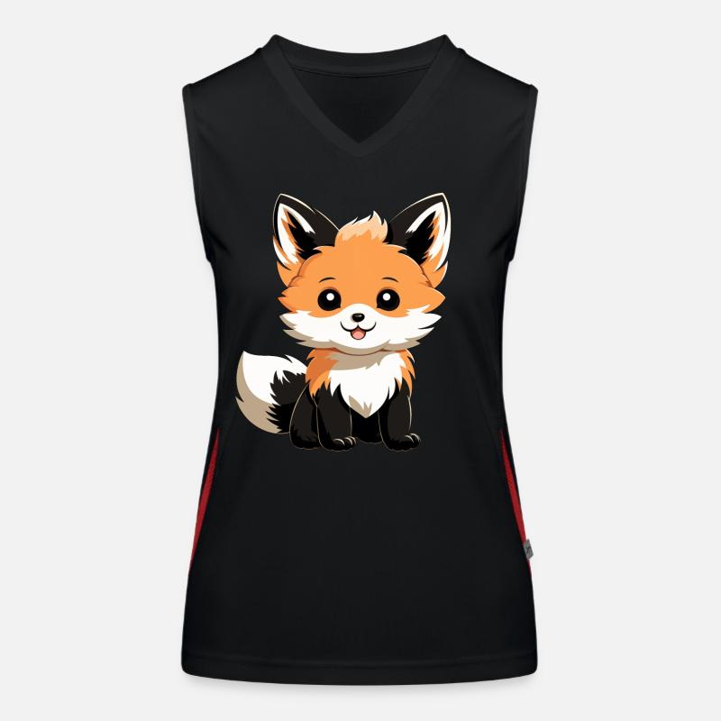 Cute Fox Women's Functional Contrast Tank Top