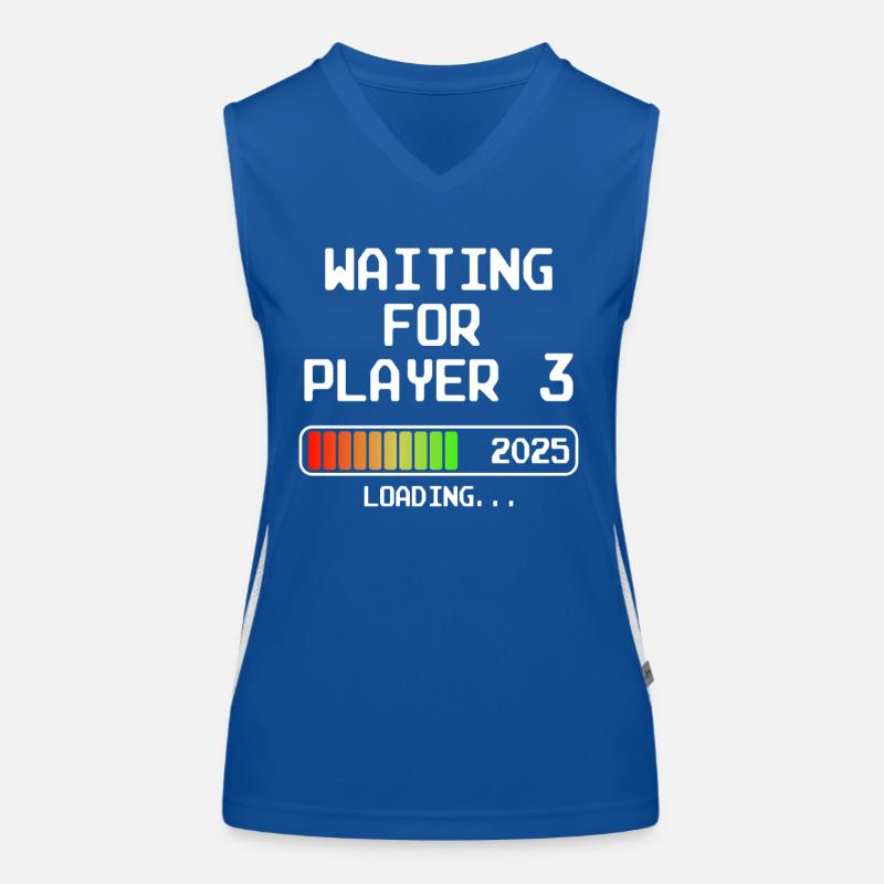 Dad-to-be 2025 Soon Mom Waiting For Player 3 Women's Functional Contrast Tank Top