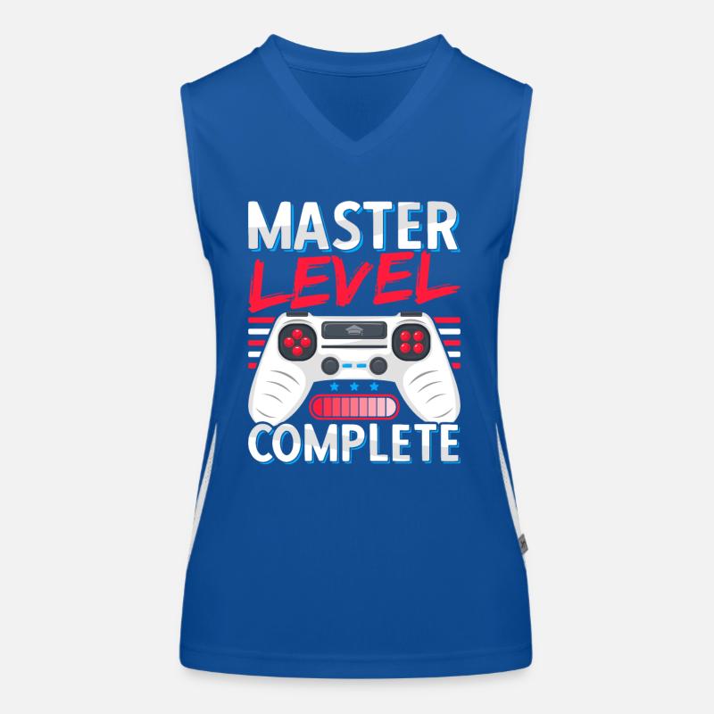 Master Abschluss Absolvent BWL Student Studium Funktionelles Kontrast-Tank Top für Frauen