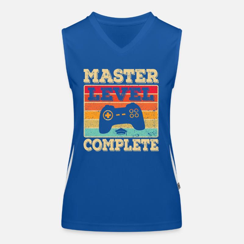 Master Abschluss Absolvent BWL Student Studium Funktionelles Kontrast-Tank Top für Frauen