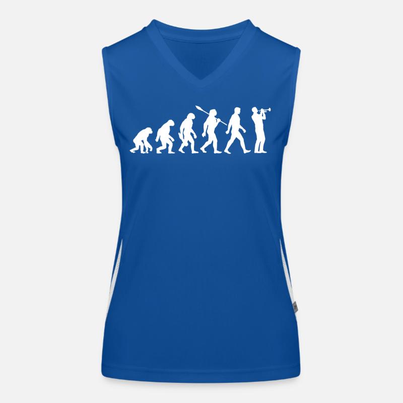 Evolution - Trompette - Musicien - Instrument à vent Débardeur respirant contrasté Femme