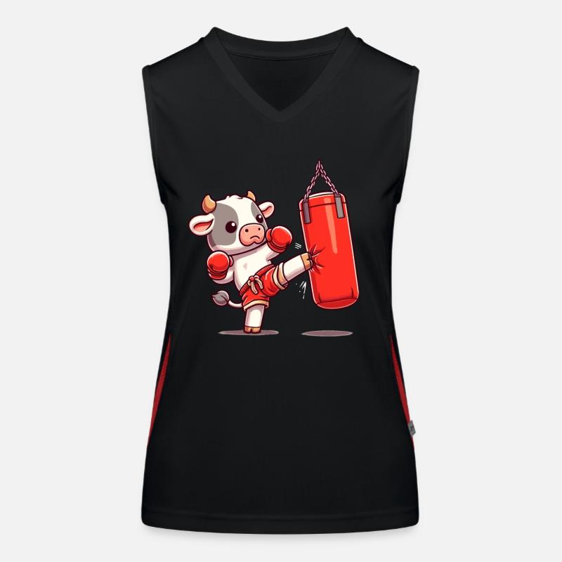 Boxe Muay Thai, Boxe Thaïlandaise, Kickboxing, Kickboxer Débardeur respirant contrasté Femme