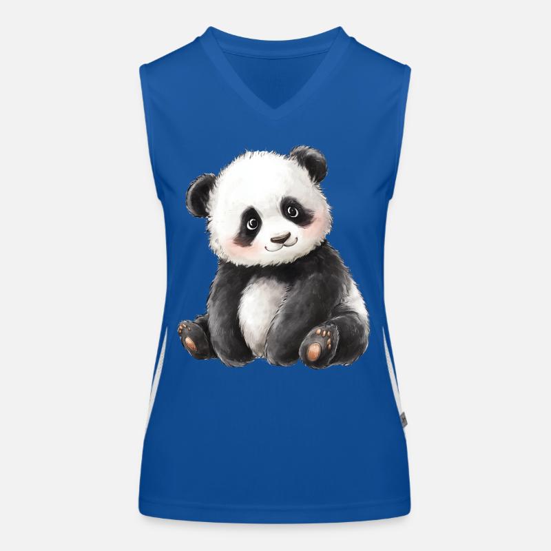 Mignon bébé panda Débardeur respirant contrasté Femme