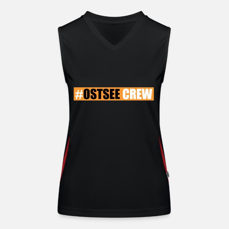 Ostsee Crew Funktionelles Kontrast-Tank Top für Frauen