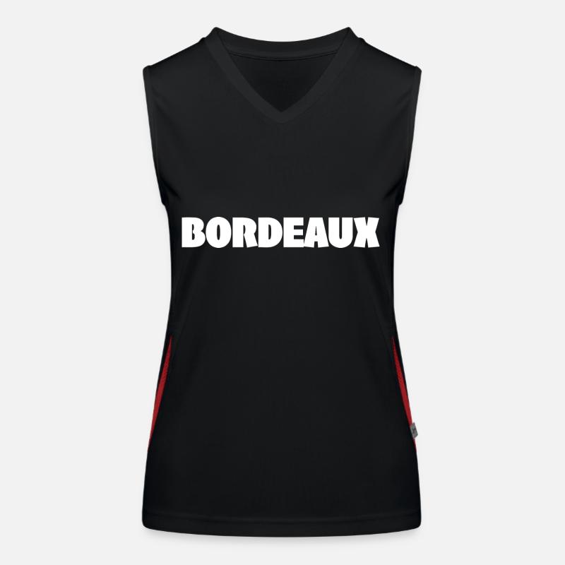 BORDEAUX WHITE Women's Functional Contrast Tank Top