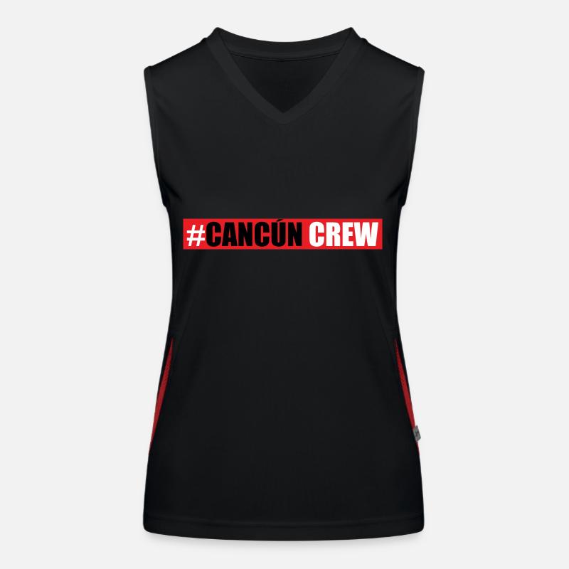 Cancun Crew Funktionelles Kontrast-Tank Top für Frauen