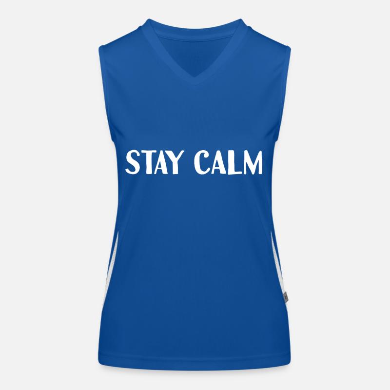 Stay Calm Funktionelles Kontrast-Tank Top für Frauen