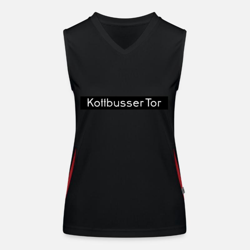 Kottbusser Tor KREUZBERG Funktionelles Kontrast-Tank Top für Frauen