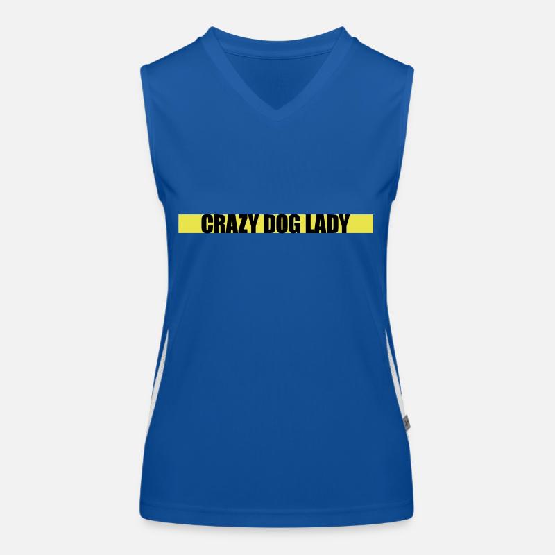 Citation de Crazy Dog Lady Débardeur respirant contrasté Femme