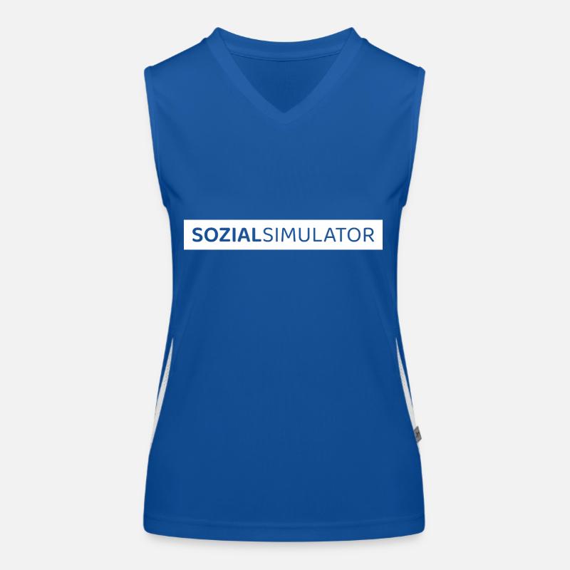 SOZIALSIMULATOR Funktionelles Kontrast-Tank Top für Frauen