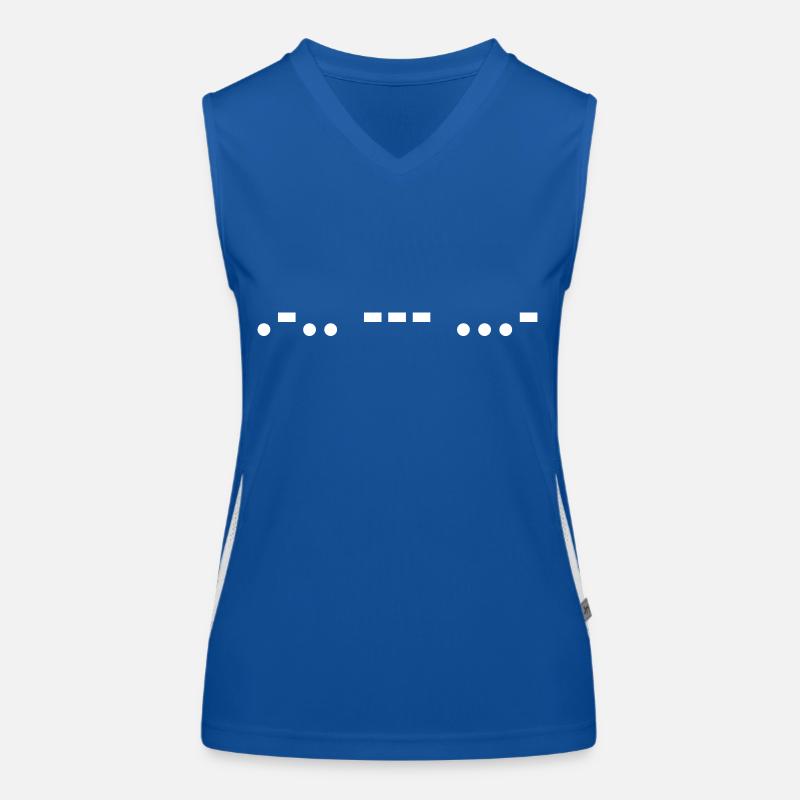 Morse Code Love Women's Functional Contrast Tank Top
