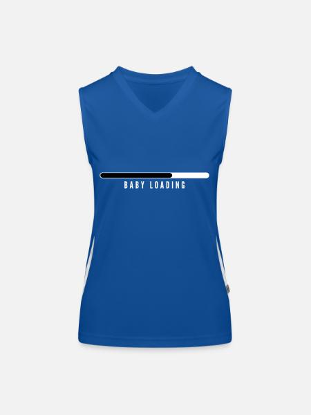 Baby Loading - Women's Functional Contrast Tank Top - royal/white - Front