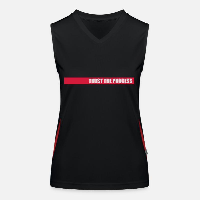 trust the process Zitat Funktionelles Kontrast-Tank Top für Frauen