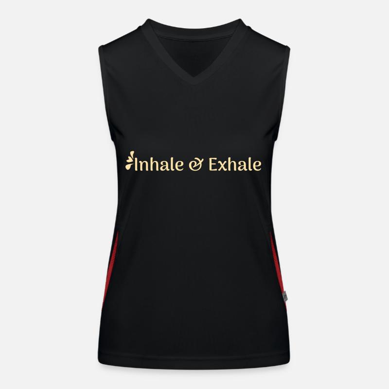yoga spruch Funktionelles Kontrast-Tank Top für Frauen