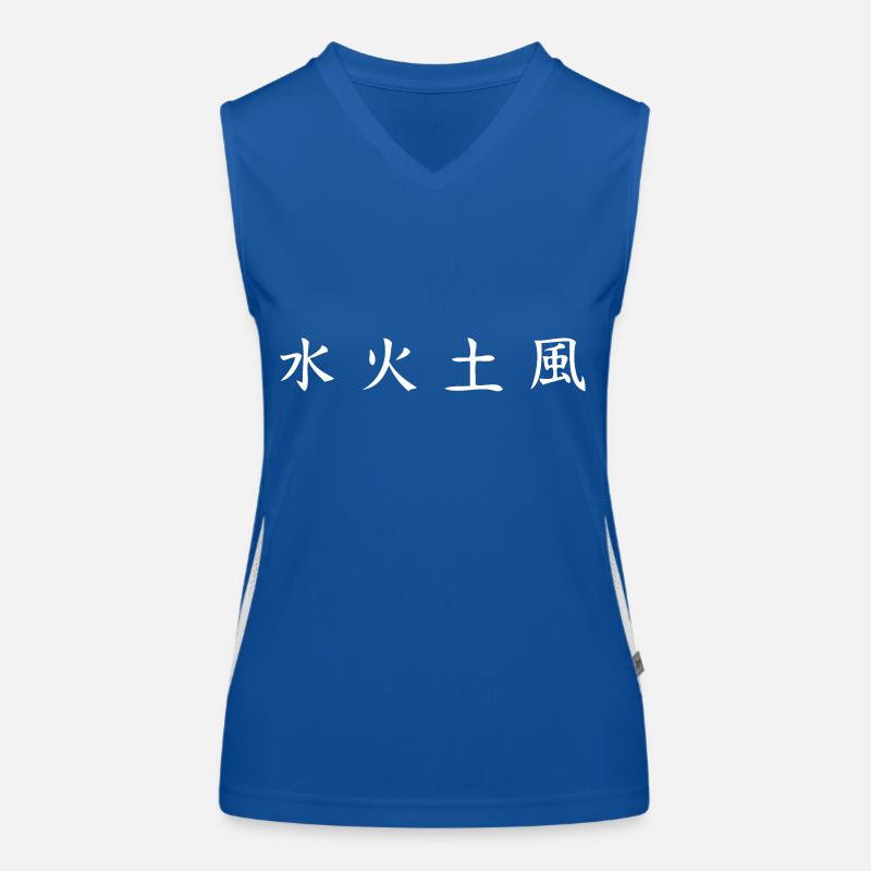 Elements Shirt: Water, Fire, Earth, Wind Women's Functional Contrast Tank Top