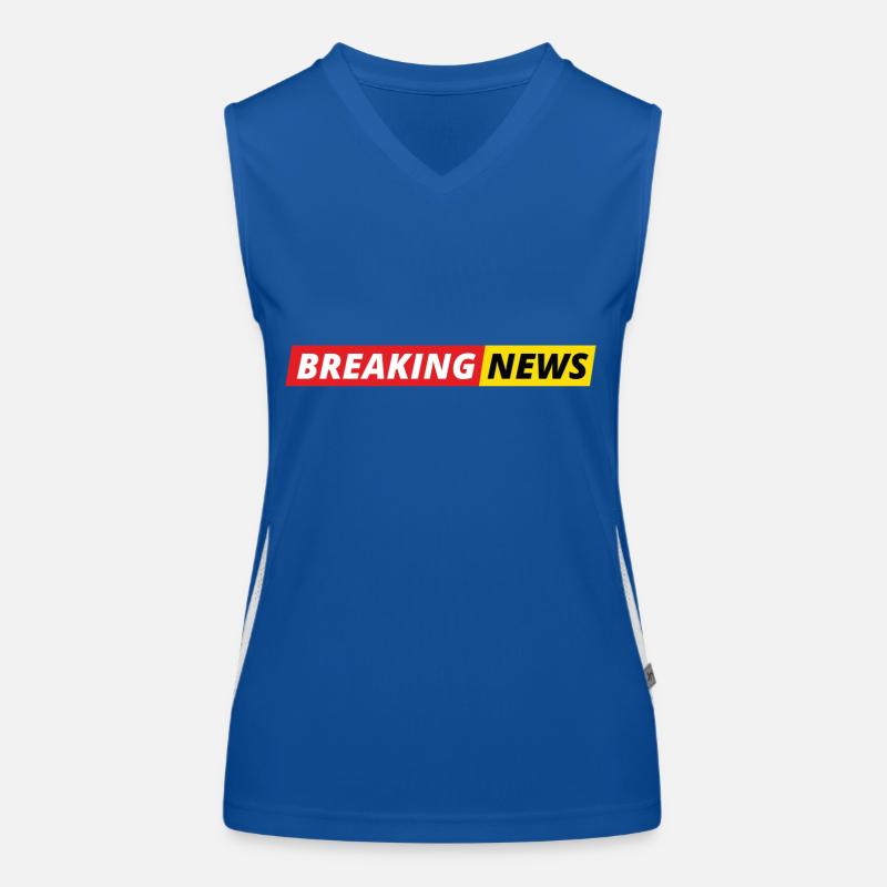 Breaking News Women's Functional Contrast Tank Top