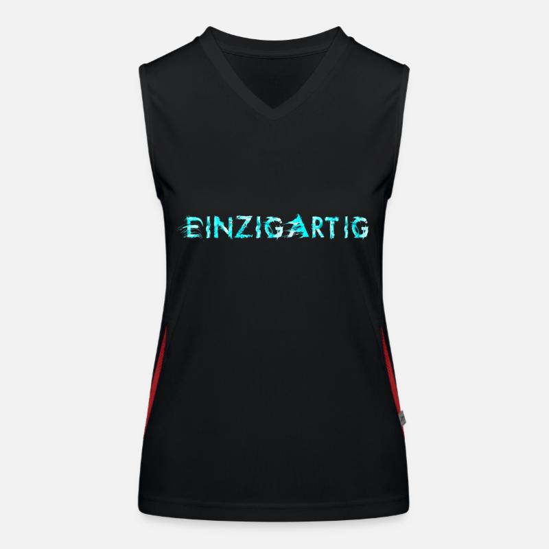Einzigartig arctic blue Funktionelles Kontrast-Tank Top für Frauen
