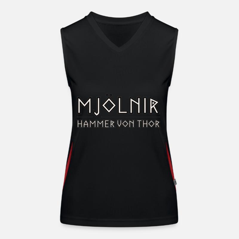 Mjölnir: Der Hammer von Thor Funktionelles Kontrast-Tank Top für Frauen