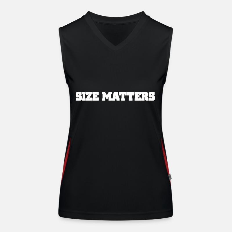 size matters Funktionelles Kontrast-Tank Top für Frauen