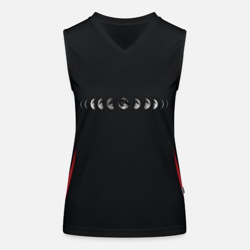 Phases de la lune Débardeur respirant contrasté Femme